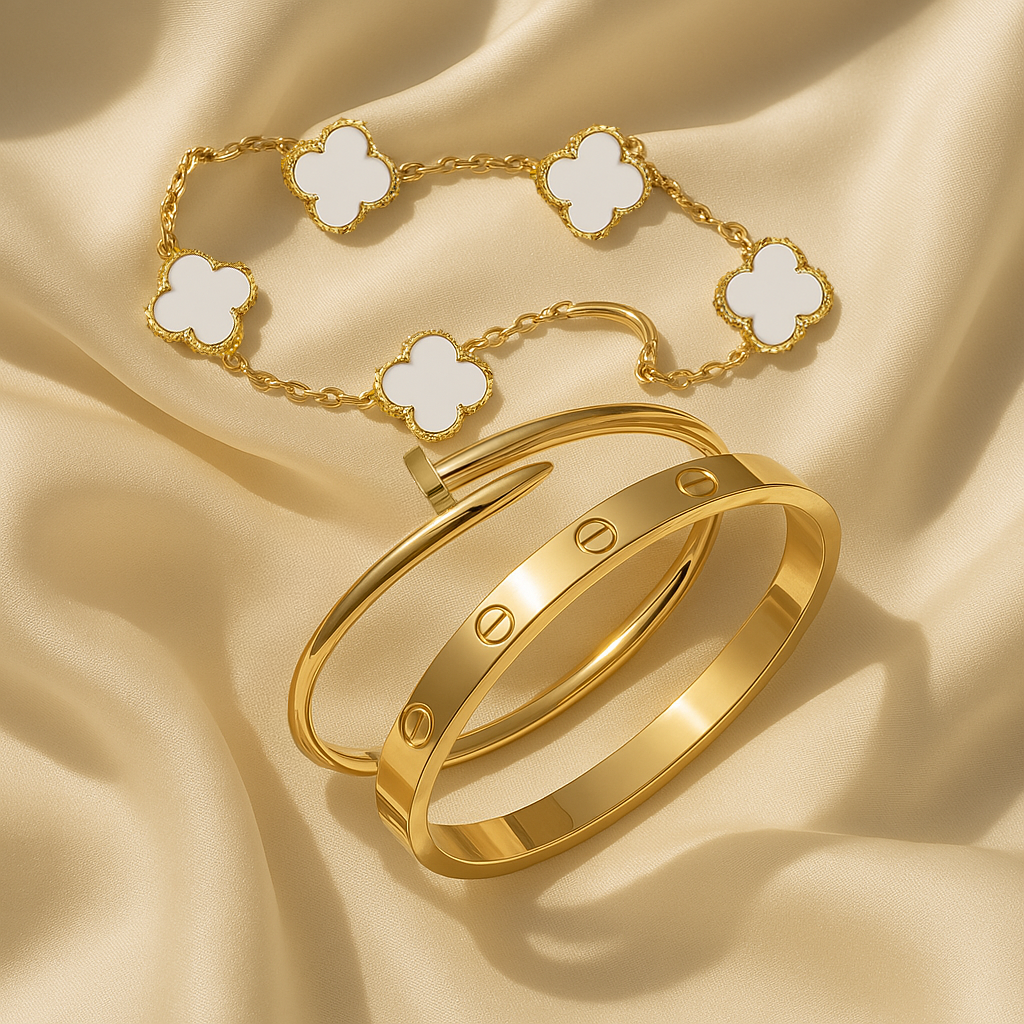 Miami Lumière Bracelet Set White