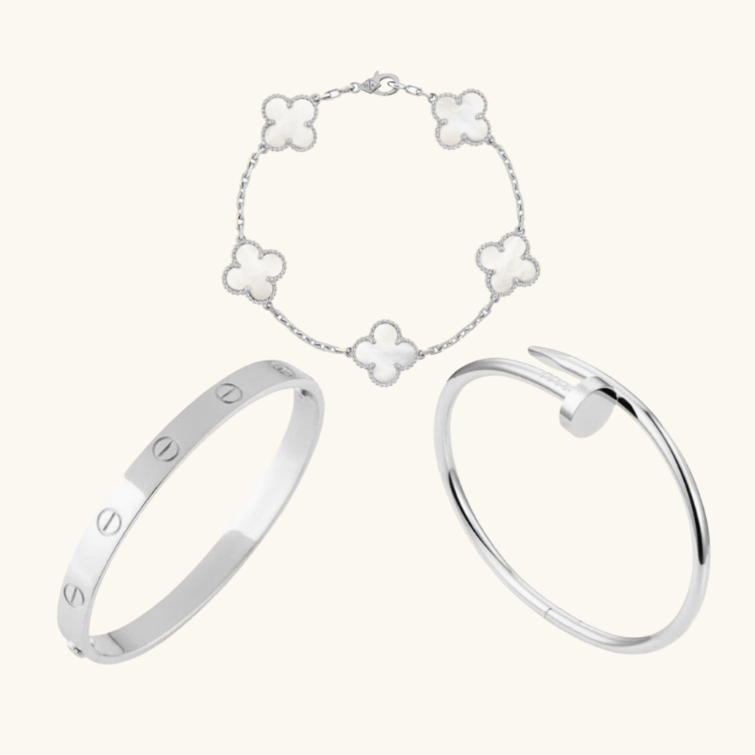 Miami Lumière Bracelet Set White
