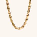Mila Twisted Necklace in Gold
