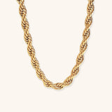 Mila Twisted Necklace in Gold