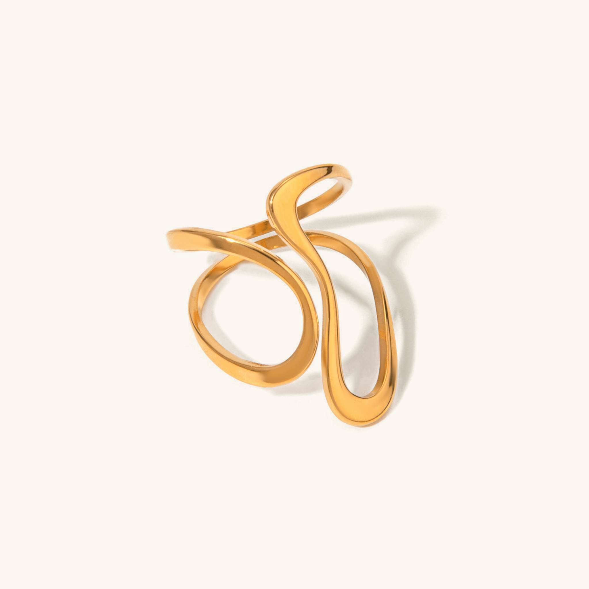 Mosaic Open Ring in Gold