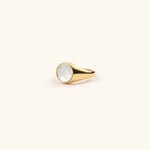 Mother of Pearl Ring in Gold
