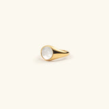 Mother of Pearl Ring in Gold