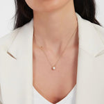 Nancy Pearl Necklace in Gold