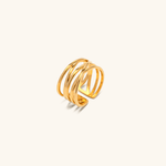 River Stackable Ring in Gold