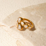 Romy Heart Ring in Gold