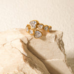 Romy Heart Ring in Gold
