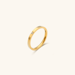 Sage Minimalist Ring in Gold