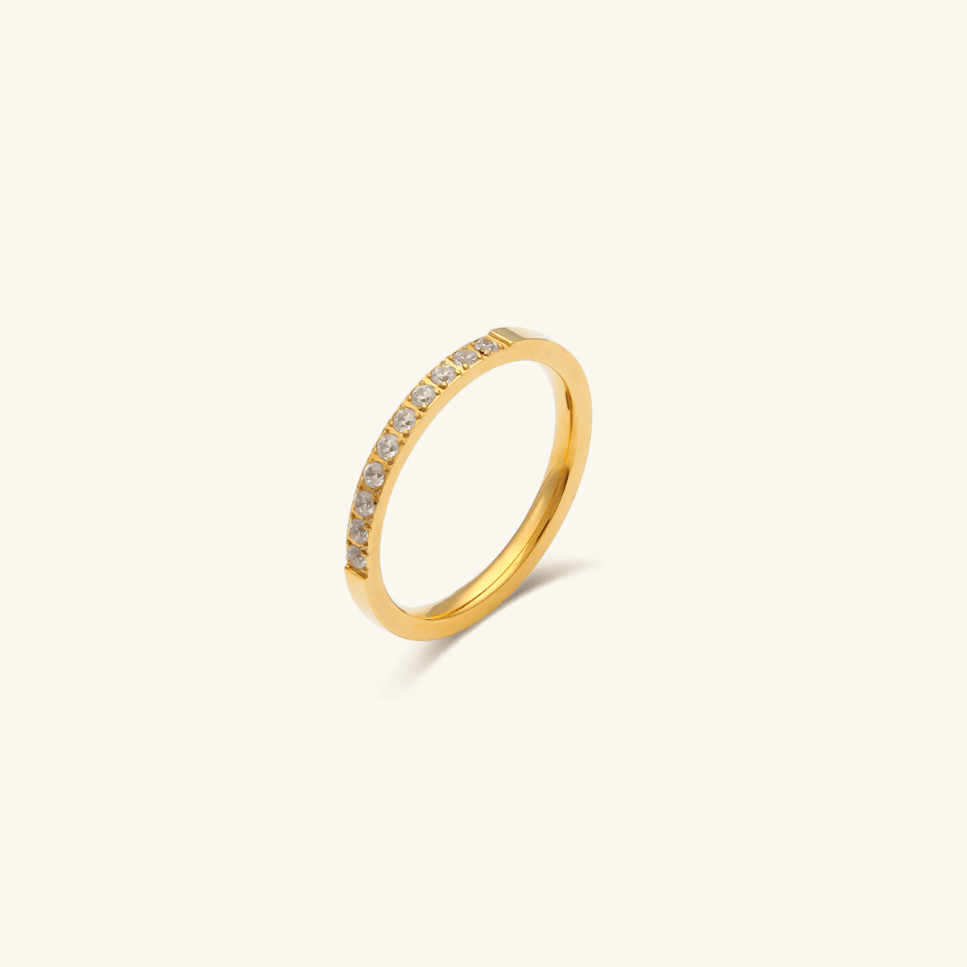 Sage Minimalist Ring in Gold
