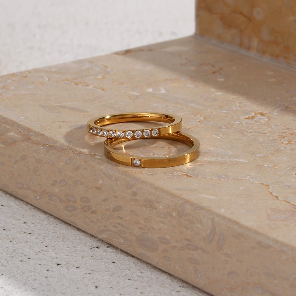 Sage Minimalist Ring in Gold