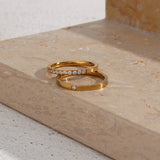 Sage Minimalist Ring in Gold