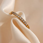Sage Minimalist Ring in Gold