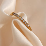Sage Minimalist Ring in Gold