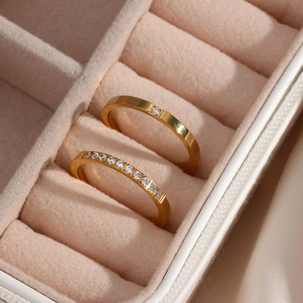 Sage Minimalist Ring in Gold