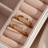 Sage Minimalist Ring in Gold