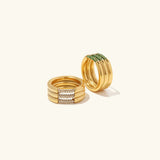 Serenity Sparkling Ring in Gold