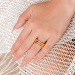 Serenity Sparkling Ring in Gold