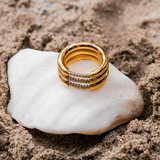 Serenity Sparkling Ring in Gold