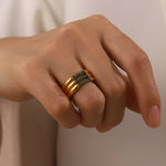 Serenity Sparkling Ring in Gold