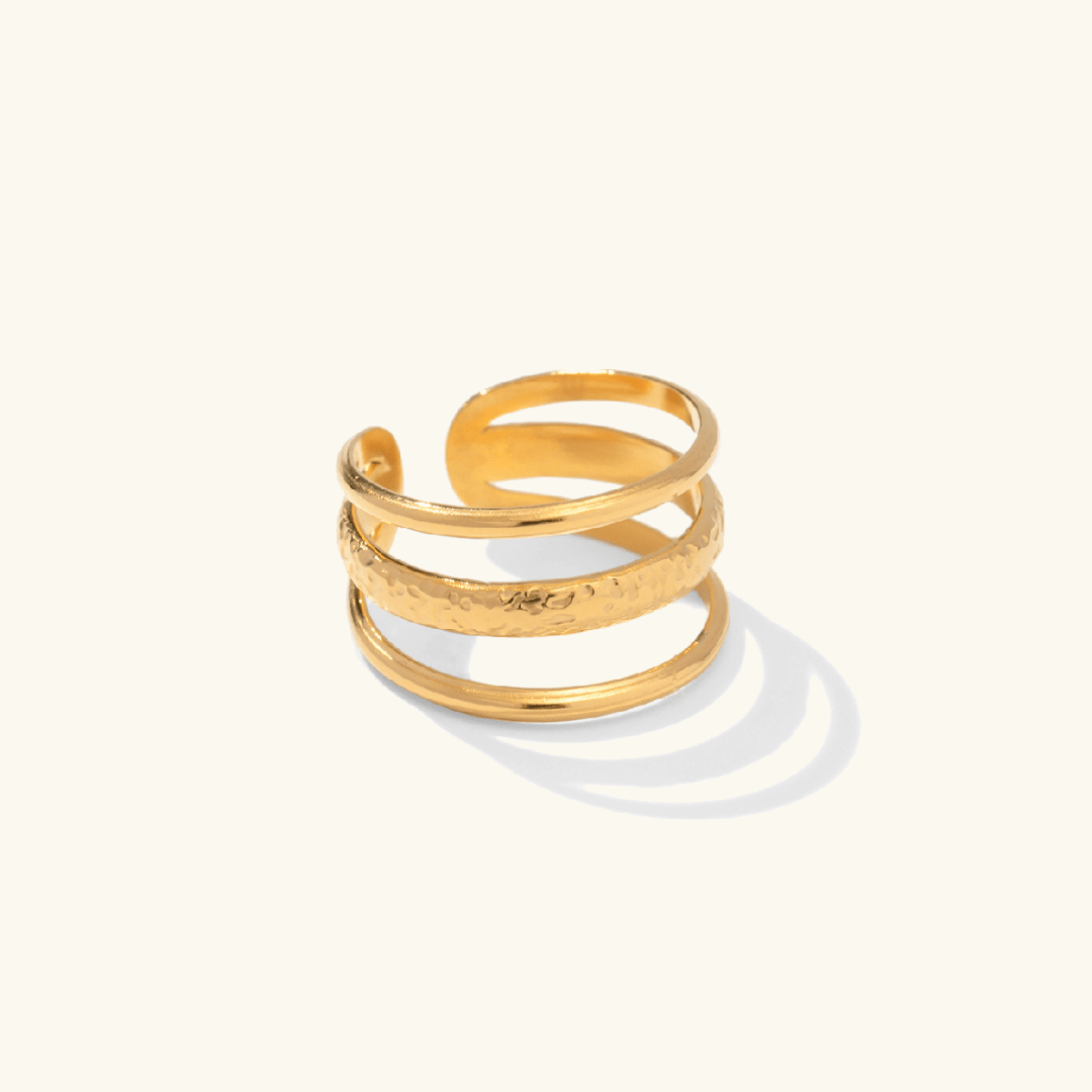 Shirley Triple Ring in Gold