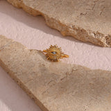 Solana Sunburst Ring in Gold