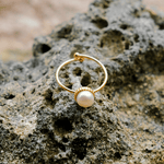 Solis Pearl Ring in Gold