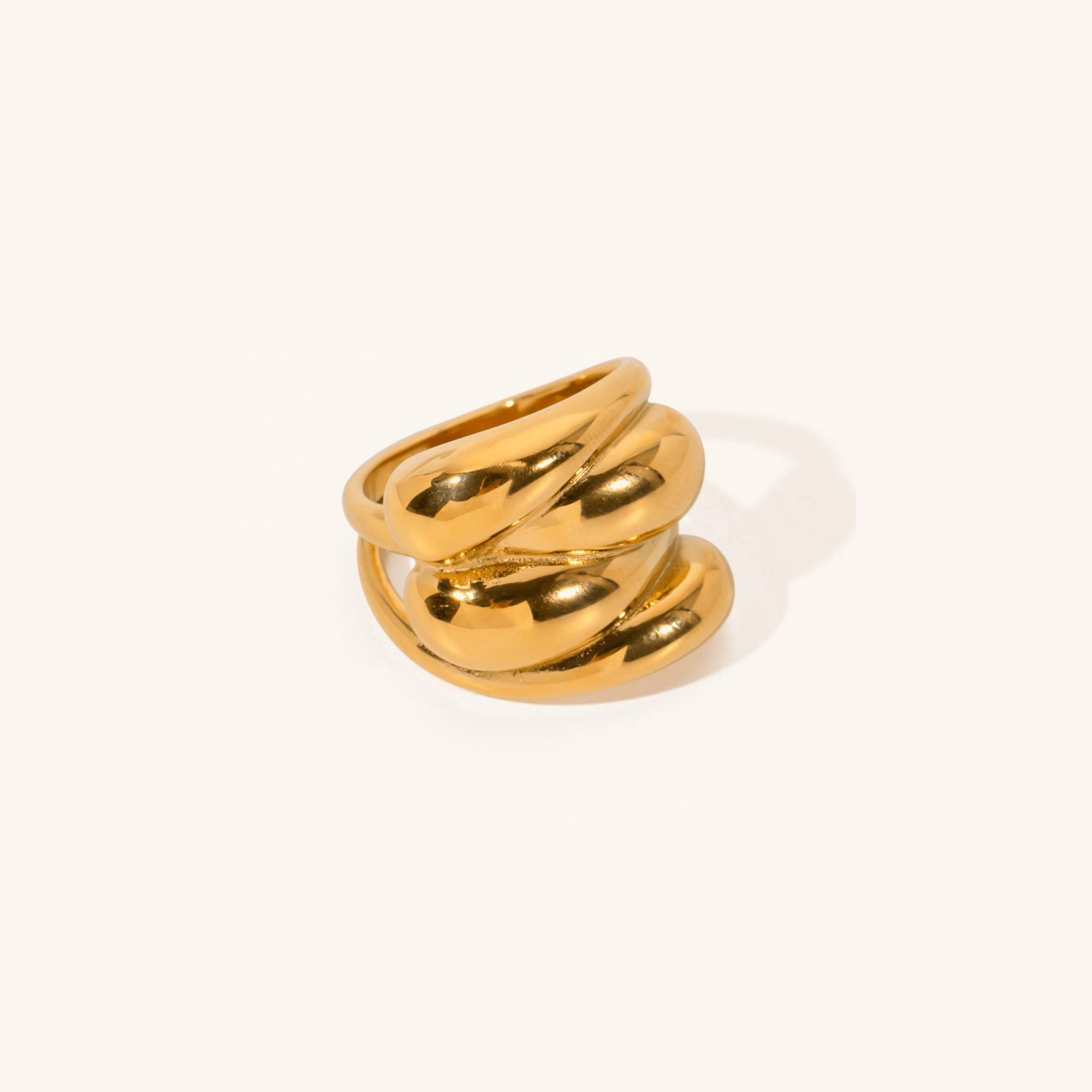 Sona Twisted Ring in Gold
