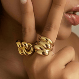 Sona Twisted Ring in Gold