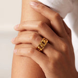 Splendor Polished Ring in Gold