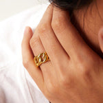 Splendor Polished Ring in Gold