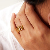 Splendor Polished Ring in Gold