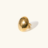Thora Hammered Ring in Gold