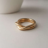 Viola Twisted Ring in Gold